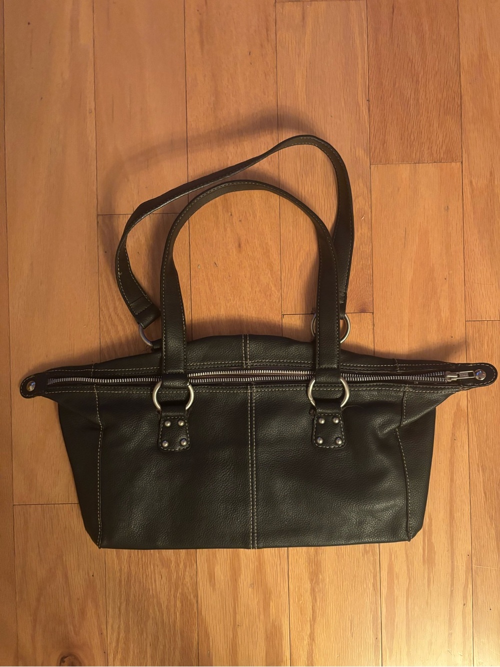 vintage nine west black leather bag